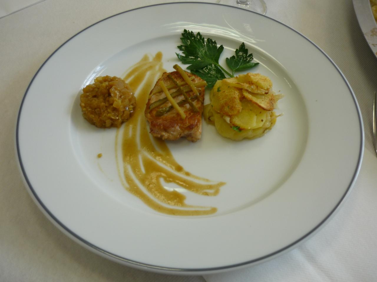 Côte de porc charcutière