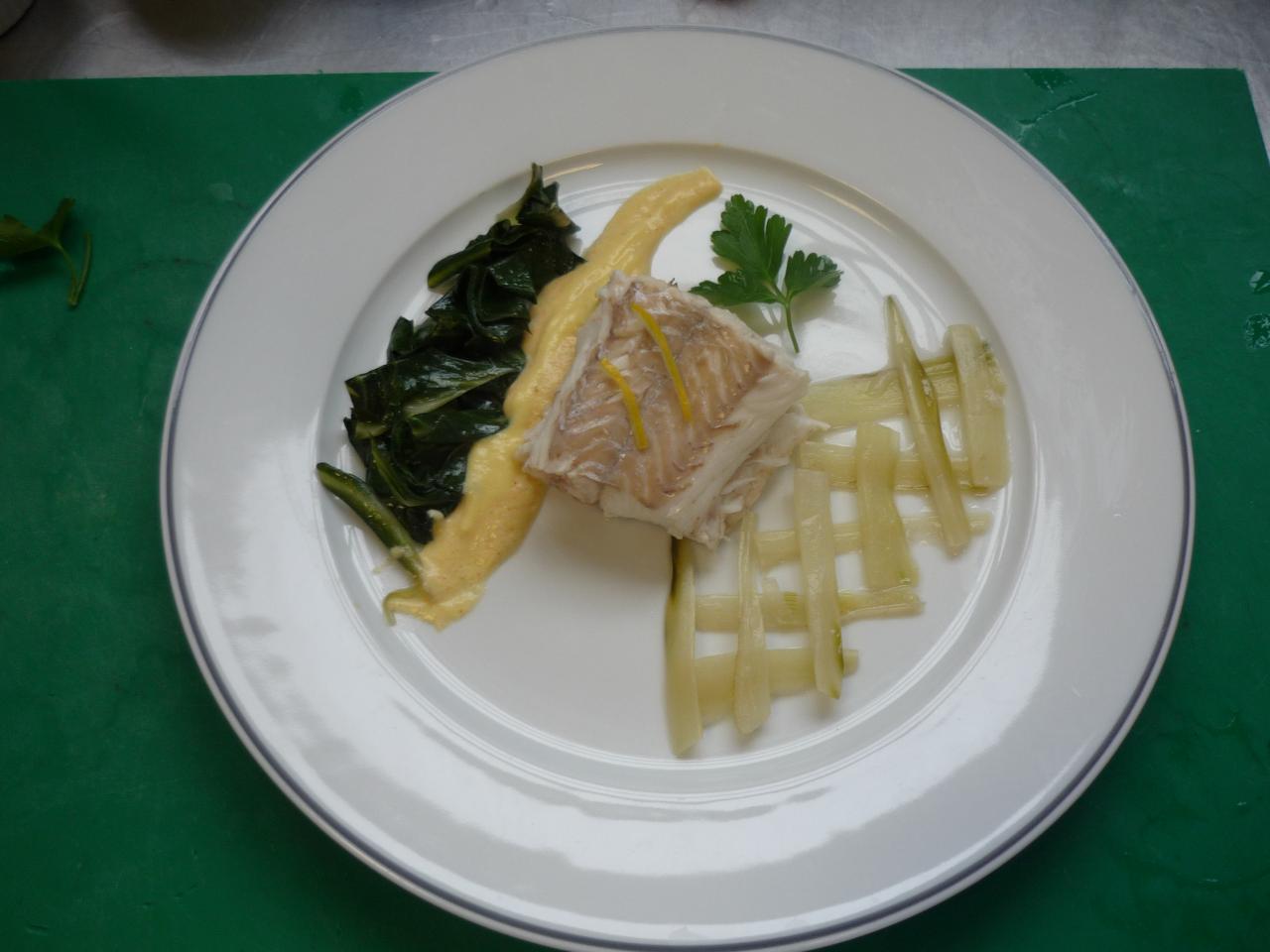 darne de colin sauce hollandaise