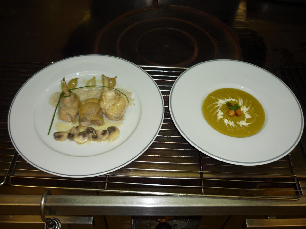 Potage St Germain croutons