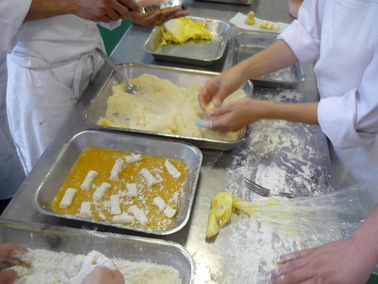 préparation des croquettes